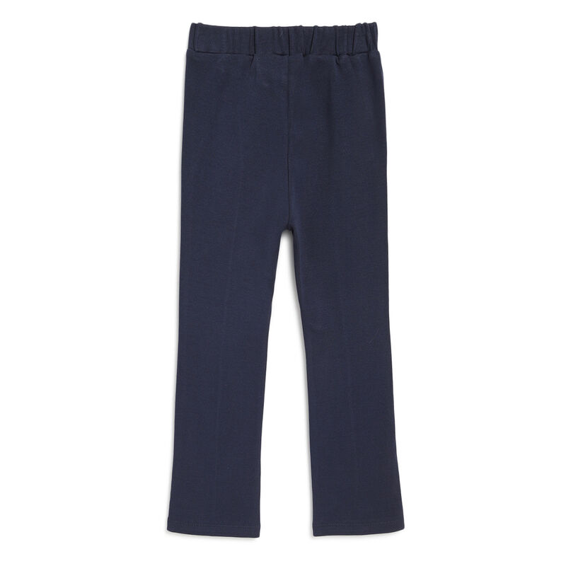 Girls Dark Blue Solid Long Trousers image number 1
